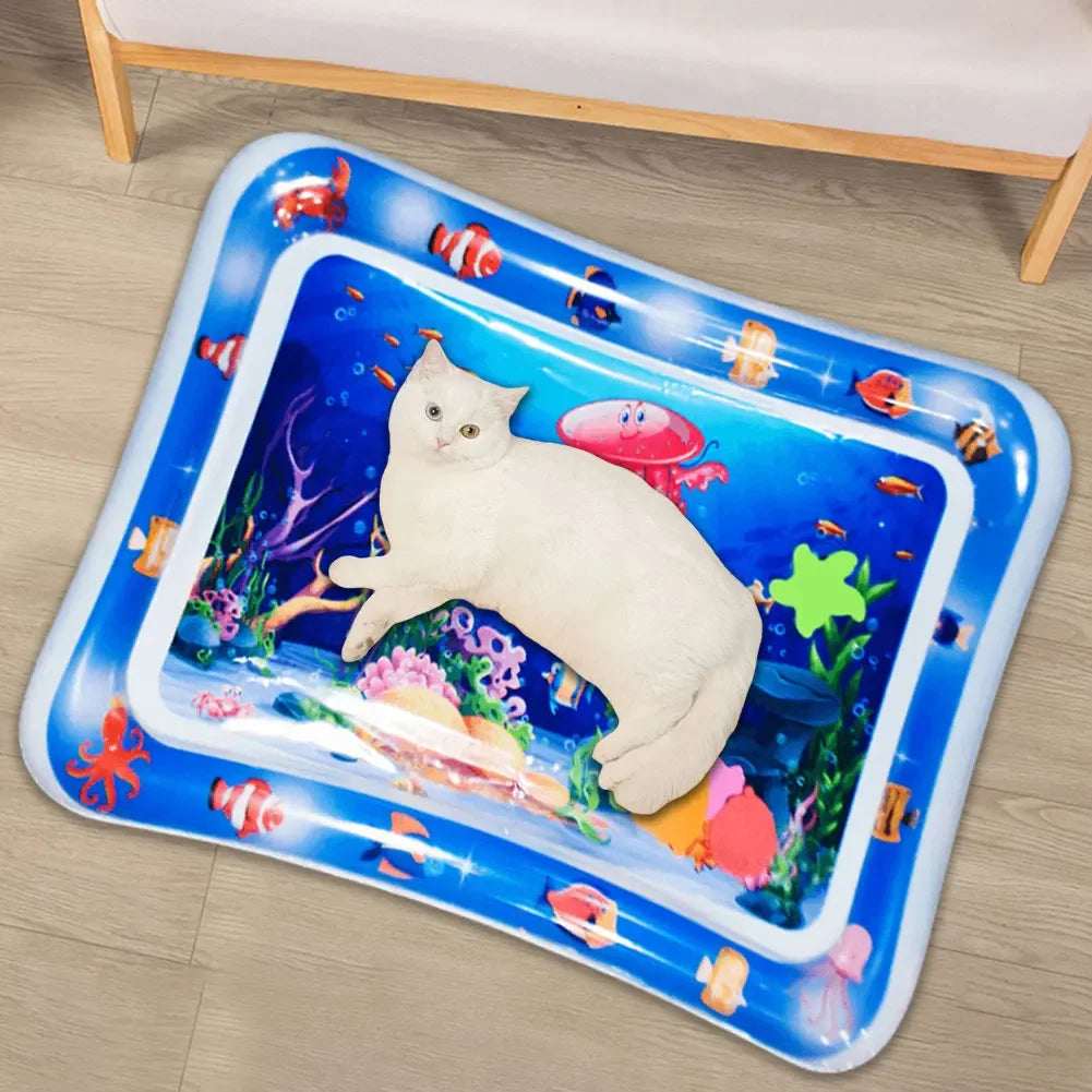 Sensory Water Mat Thickened Sensor Play Water Sensor Cat Mat Pet Supplies Cleaning Cooling Mat Summer Cat Pets Accessories